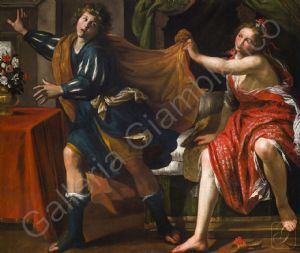 Giovanni Battista Carlone (Genova, 1603 circa – Parodi Ligure, 1684 circa) - Giuseppe e la moglie di Putifarre VENDUTO